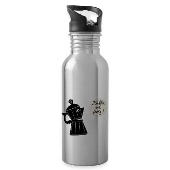 Coffee is ready - Water bottle with straw - silver - Right