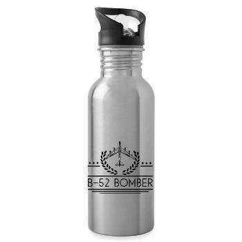 b52 bomber - Trinkflasche mit integriertem Trinkhalm - Lightsilver - Rechts