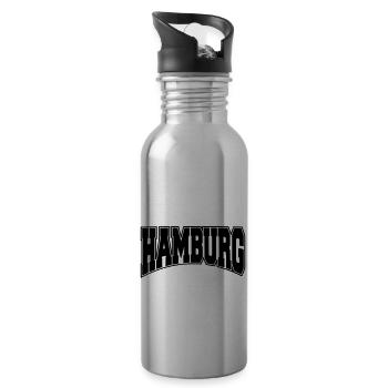 Hamburg College - Trinkflasche mit integriertem Trinkhalm - Lightsilver - Rechts