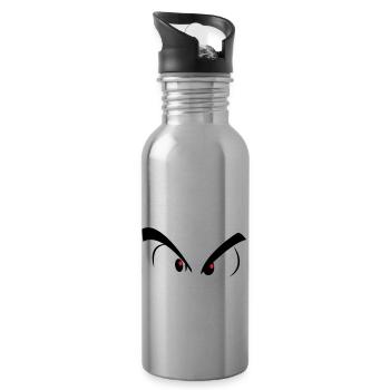 mal aux yeux - Gourde avec paille intégrée - argent clair - Droite
