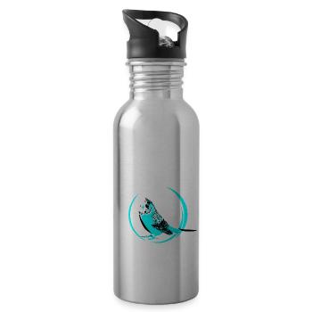 budgerigar - Water bottle with straw - silver - Right