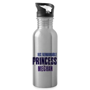 HT Royal Wedding Remarquable Princesse bleu - Gourde avec paille intégrée - argent clair - Droite