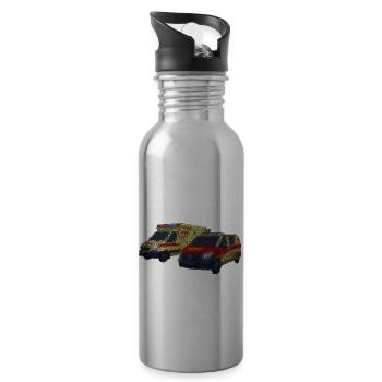 RT 1992 1992 1992 1992 - Gourde avec paille intégrée - argent clair - Droite