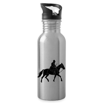 Crew Leader Rider - Trinkflasche mit integriertem Trinkhalm - Lightsilver - Rechts