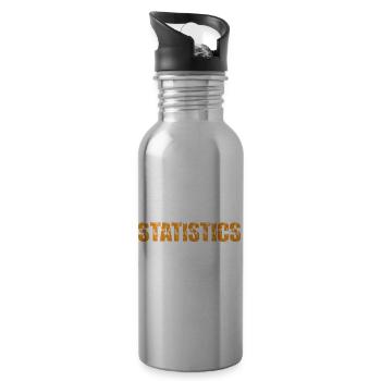 Statistics - Never Having To Say You're Certain 11 - Trinkflasche mit integriertem Trinkhalm - Lightsilver - Rechts