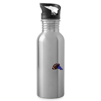 Weekends Coffee Game Days - Water bottle with straw - silver - Right