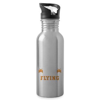 Drone Pilot Drohnen Racing FPV Drohne - Trinkflasche mit integriertem Trinkhalm - Lightsilver - Rechts