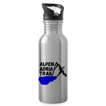 AlpenAdriaTrail - Trinkflasche mit integriertem Trinkhalm - Lightsilver - Rechts