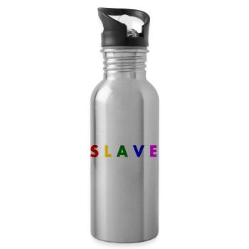 Slave - Water bottle with straw - silver - Right