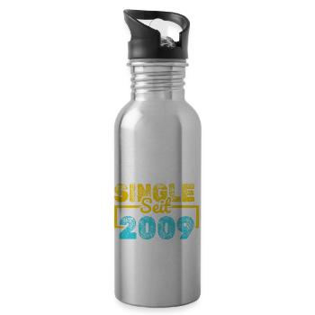 depuis 2009 - Gourde avec paille intégrée - argent clair - Droite