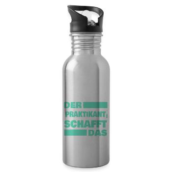 Trainee - Water bottle with straw - silver - Right
