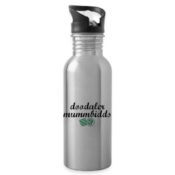 Doodaler Mummbidds - Trinkflasche mit integriertem Trinkhalm - Lightsilver - Rechts