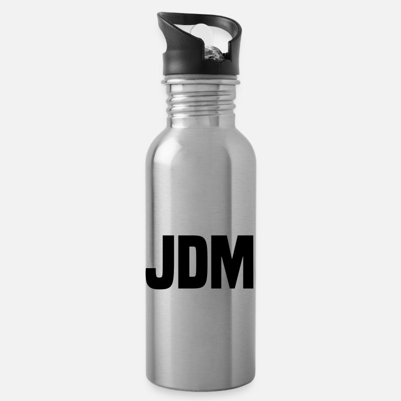 JDM - Gourde avec paille intégrée - argent clair