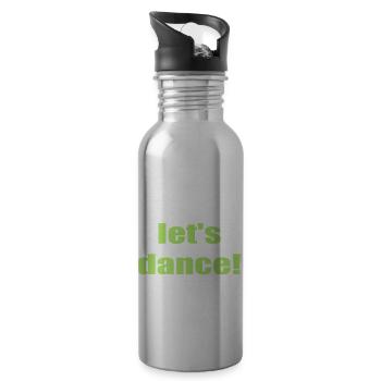 let's dance - Trinkflasche mit integriertem Trinkhalm - Lightsilver - Rechts
