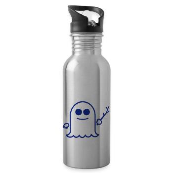 spectreattack - Trinkflasche mit integriertem Trinkhalm - Lightsilver - Rechts