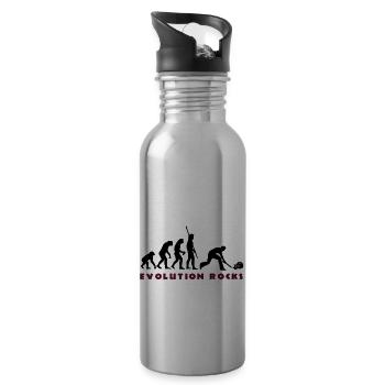 evolution_smash_guitar_01_b_2c - Water bottle with straw - silver - Right