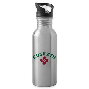 euskadi - Water bottle with straw - silver - Right
