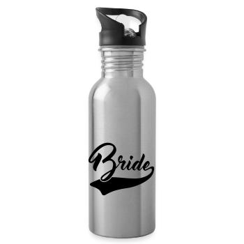 Bride - Trinkflasche mit integriertem Trinkhalm - Lightsilver - Rechts