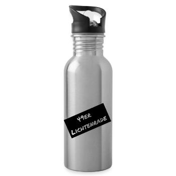 49er lichtenrade blacky - Trinkflasche mit integriertem Trinkhalm - Lightsilver - Rechts