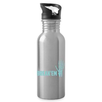 You Break'em We Take'em Radiology X-Ray Rad Tech - Trinkflasche mit integriertem Trinkhalm - Lightsilver - Rechts