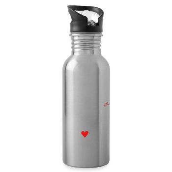 tante au top idée cadeau - Gourde avec paille intégrée - argent clair - Droite
