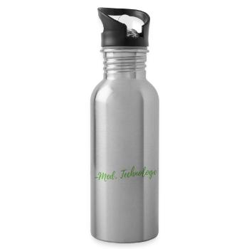 Knöpfe drücken in Perfektion med. Technologe MTRA - Trinkflasche mit integriertem Trinkhalm - Lightsilver - Rechts