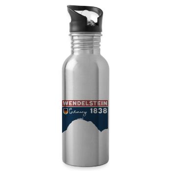 Wendelstein Finisher Hike Hiking Climbing - Water bottle with straw - silver - Right
