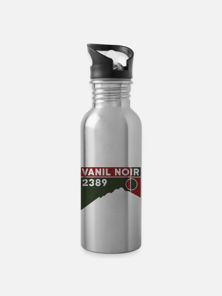 Berg Vanil Noir - Trinkflasche mit integriertem Trinkhalm - Lightsilver