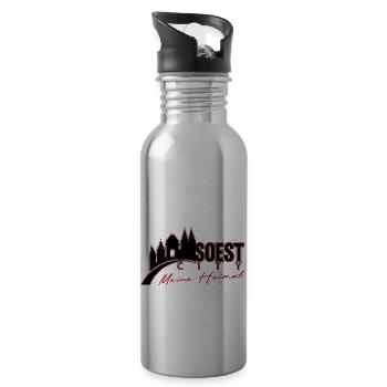 Soest City - Trinkflasche mit integriertem Trinkhalm - Lightsilver - Rechts