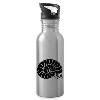 Cephalopoda (1c) - Trinkflasche mit integriertem Trinkhalm - Lightsilver - Rechts