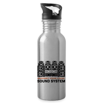support sound system - Water bottle with straw - silver - Right
