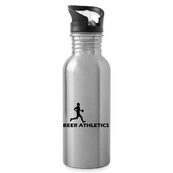 beer athletics - Trinkflasche mit integriertem Trinkhalm - Lightsilver - Rechts