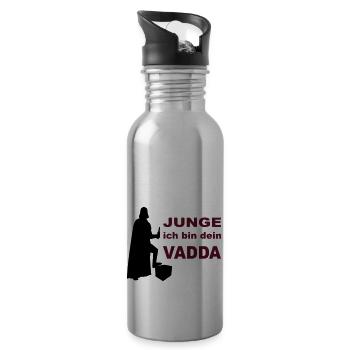 Ich bin dein Vater - Trinkflasche mit integriertem Trinkhalm - Lightsilver - Rechts