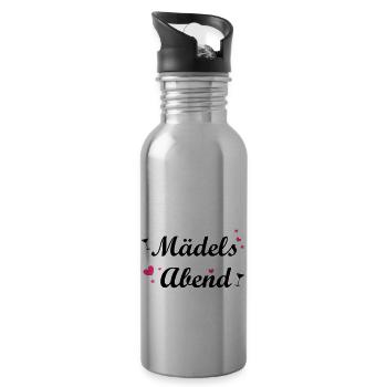 Mädelsabend - Trinkflasche mit integriertem Trinkhalm - Lightsilver - Rechts