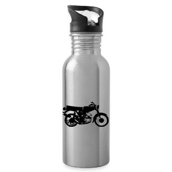 Simson cyclomoteur - Gourde avec paille intégrée - argent clair - Droite