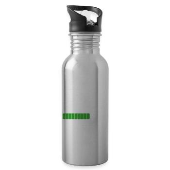Prochaine Connerie En Cours De Chargement Cadeau - Gourde avec paille intégrée - argent clair - Droite