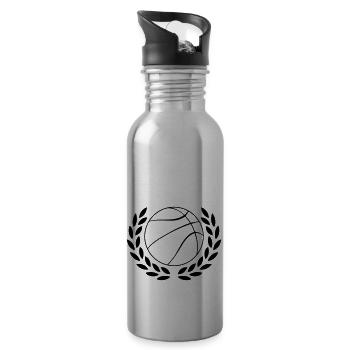 Basketball - Water bottle with straw - silver - Right