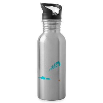 Livin' The Painter Life Profession Job - Water bottle with straw - silver - Right