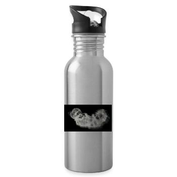 Nocturnal/Lost [First] - Water bottle with straw - silver - Right