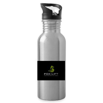 Fox lift 5 - Trinkflasche mit integriertem Trinkhalm - Lightsilver - Rechts