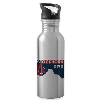 Stockhorn Oberland bernois Randonnée souvenir de Thoune - Gourde avec paille intégrée - argent clair - Droite