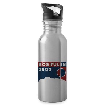 Berg Bös Fulen Nordostgrat Skitour Wanderung - Trinkflasche mit integriertem Trinkhalm - Lightsilver - Rechts