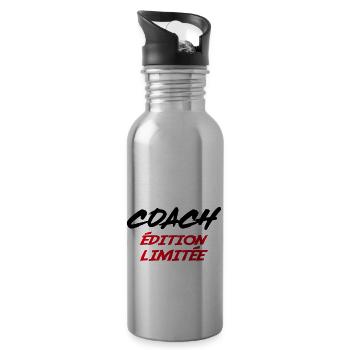 COACH Limitierte Auflage - Trinkflasche mit integriertem Trinkhalm - Lightsilver - Rechts