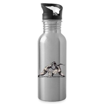CAPOEIRA - Trinkflasche mit integriertem Trinkhalm - Lightsilver - Rechts