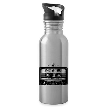 Cassette 1960 Vintage 1960 Vintage 1960 Gifts - Water bottle with straw - silver - Right