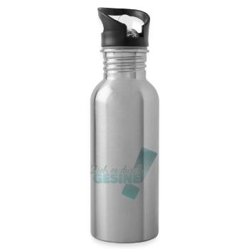 First name Gesine - Water bottle with straw - silver - Right
