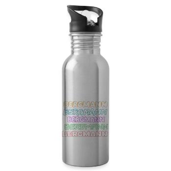 Job Bergmann - Trinkflasche mit integriertem Trinkhalm - Lightsilver - Rechts