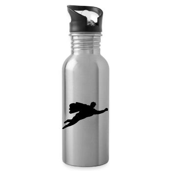 held - Trinkflasche mit integriertem Trinkhalm - Lightsilver - Rechts