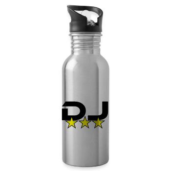 DJ - Water bottle with straw - silver - Right