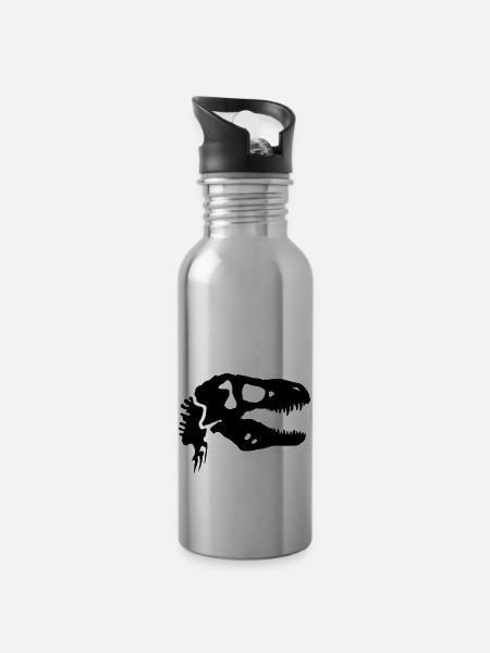 trex - Gourde avec paille intégrée - argent clair